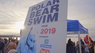 Vancouver's Polar Bear Swim 2019 at English Bay Beach - 4K