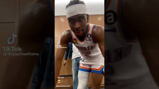Oklahoma City Thunder Doing Tiktok In Lock Room