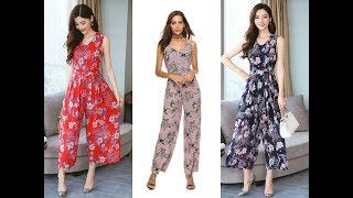 How to wear jumpsuits in floral and lining prints