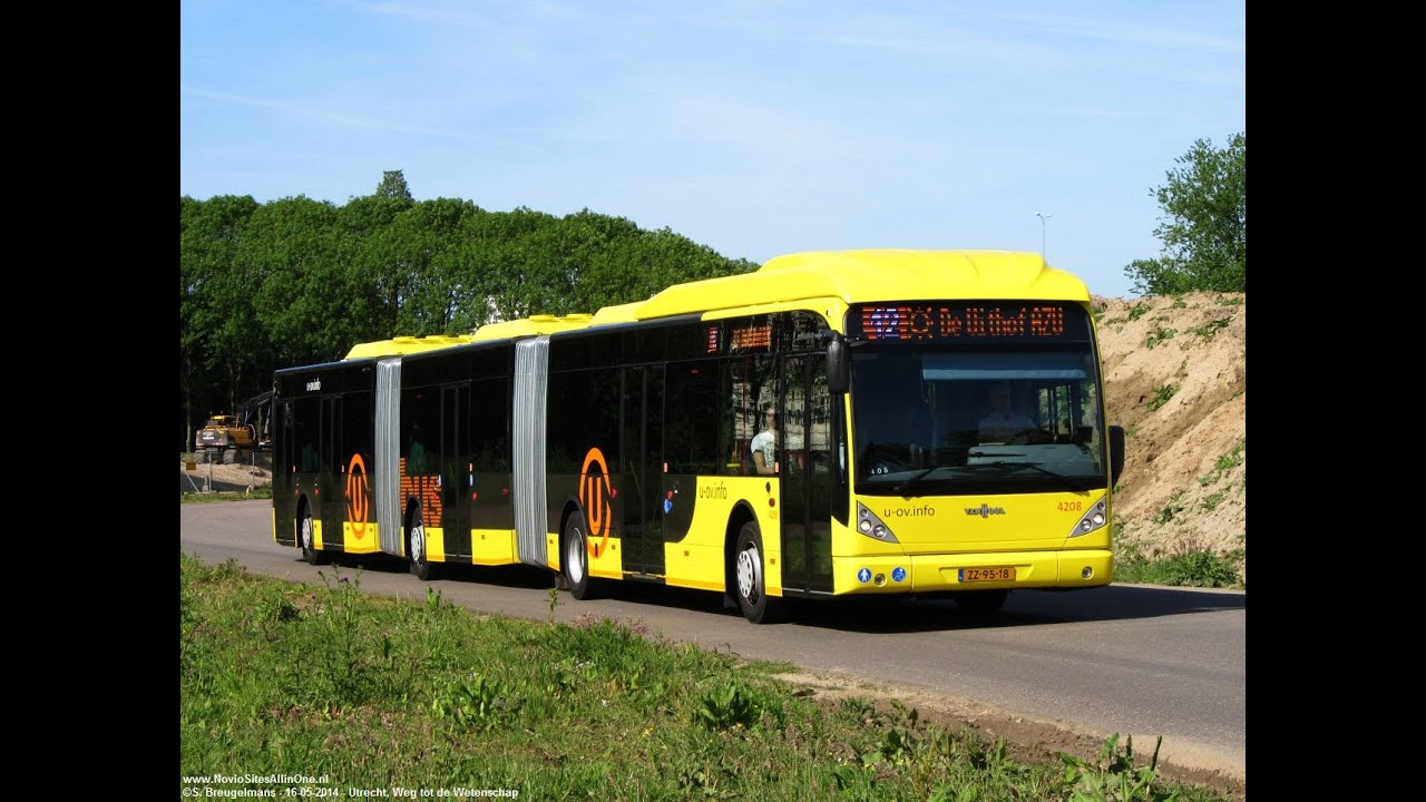 Double articulated buses Uithof, Utrecht (NL) 16052014 YouTube