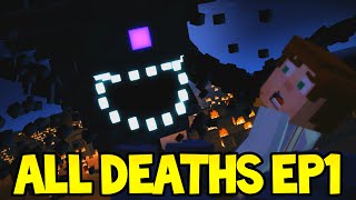 Minecraft Story Mode - ALL DEATH SCENES! - Episode 1