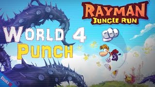 Rayman Jungle Run - World 4 Punch - All Levels Walkthrough