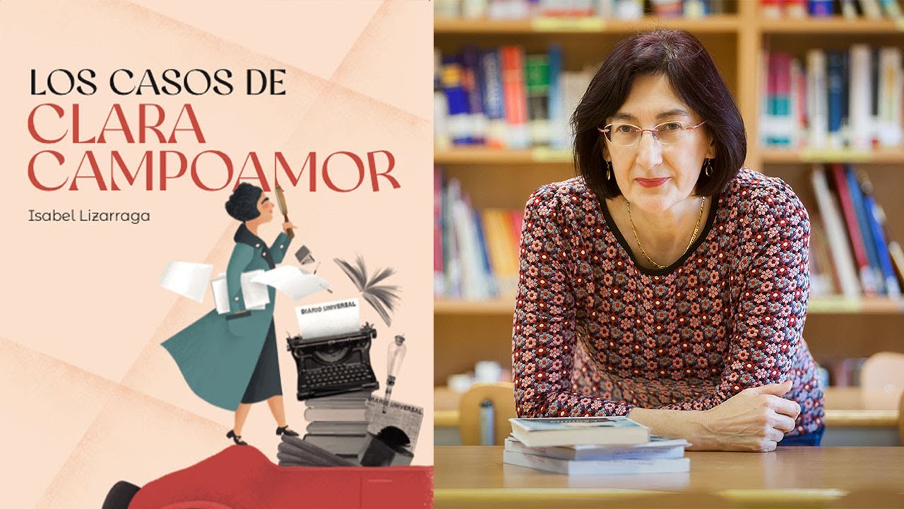Portada libro Los casos de Clara Campoamor e imagen de la autora