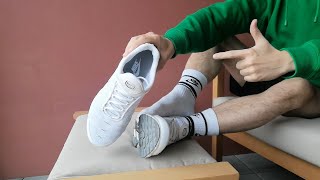White Tns With Nike Crew Socks Hanging Out On Lounge