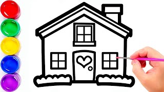 Bolalar Uyini Qanday Chizish Mumkin? How To Draw A House For Children?