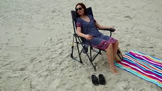 GCI Outdoor Road Trip PRO Rocker Chair with Carrying Bag on QVC