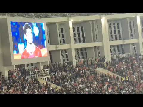suasana sehabis pertandingan..indonesia vs turkmenistan