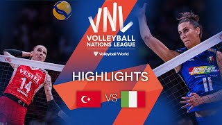TÜR vs. ITA - Highlights Semi Finals | Women's VNL 2022