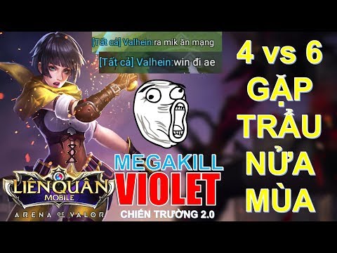 Sự bá đạo của VIOLET làm trẻ trâu phá game bất lực - Violet đi rừng Arena of Valor