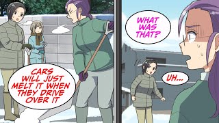 Rude Neighbor Dumps Snow In The Road For Convenience Manga Dub