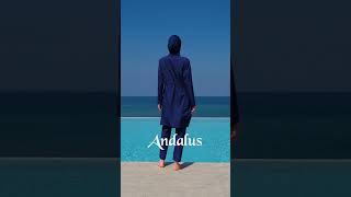 Andalus A2503-2 Lacivert Tam Kapalı Tesettür Mayo 2025 Ekonomik Haşema Modest Mayo