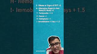 Mnemonic For Wells Score For Pulmonary Embolism. ..