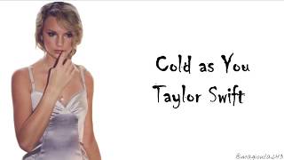 Watch Taylor Swift Cold As You video
