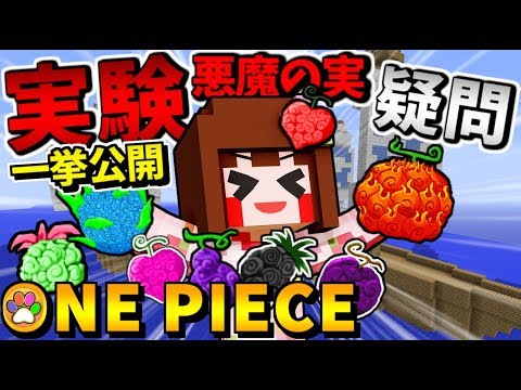 マインクラフト 悪魔の実 実験一挙公開 ワンピースmod ゲーム実況youtubers