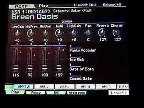 Motif Xs Utiliser le Vocoder dans les divers modes du XS