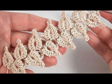 Crochet Beauty! Crochet Heart, Leaf Pattern. 3D Crochet Crochet Beauty! Crochet Heart, Leaf Pattern. 3D Crochet