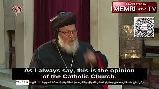 Lebanese Archbishop George Saliba On Iranian Tv The Jews Killed Jesus Christ And Stoned Prophets