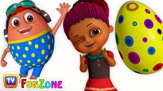 Surprise Eggs Gumball Machine Ball Pit Show for Kids | Learn YELLOW Colour | ChuChuTV Funzone 3D