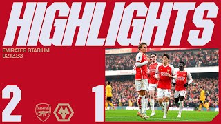 HIGHLIGHTS | Arsenal vs Wolverhampton Wanderers (2-1) | Saka and Odegaard give u