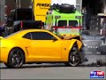 Bumblebee Camaro Crash at Transformer 3 Filming in DC