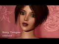 "Sexy Tongue" , CG Animation of Beautiful Girl