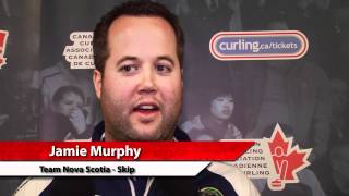 2012 Tim Hortons Brier Draw 11 Media Scrum