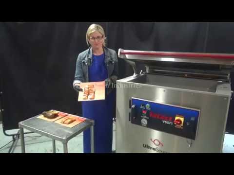 Koch Stainless Steel Vacuum Seal Skin Packaging Machine Demonstration