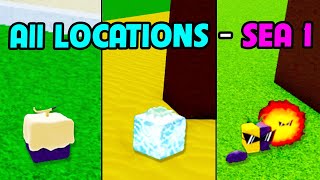 All Locations Spawn Fruit in Sea 1 - Actually Found in Blox Fruits