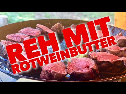 REHRรCKEN vom GRILL mit Rotweinbutter --- Klaus grillt