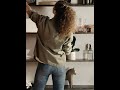 Relax   Girl Dancing In Tight Jeans While Cleaning