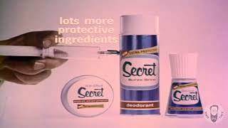 Vintage 1968 Short Ad For Secret Deodorant