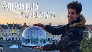 Śnieżna Kula W Środku Miasta