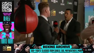 Joe Weller Wants To Fight Ksis Manager And They Start Shoving Each Other