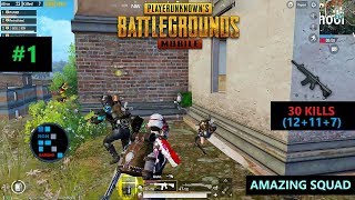 Hindi Pubg Mobile 30 Kills Amazing Squad Rush Gameplay Chicken Dinner