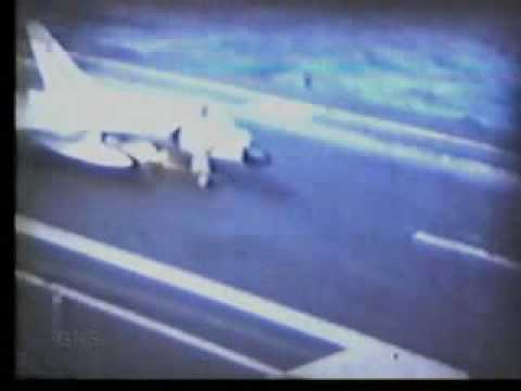 f18 crash. Aircraft carrier crash landing