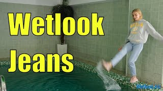 Wetlook Girl Jeans | Wetlook Swim In Clothes | Wetlook Girl Pullover