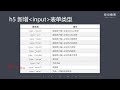 121 HTML新增input表单  web前端入门到精通 全套完整 实战课程