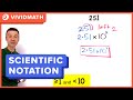 Convert Standard Form to Scientific Notation - VividMath.com