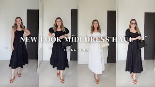 New Look Midi Dresses Try On Haul - Pee Friendly Midi Dresses Elena D.