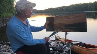 June River Etude Plein Air Painting