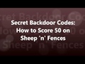 Secret Backdoor Codes: How to Score 50 on Sheep 'n' Fences