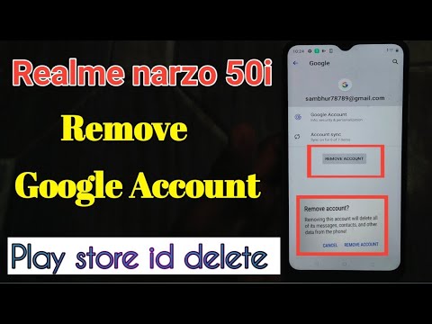 How to remove play store id realme narzo 50i ।। Google How to remove play store id realme narzo 50i ।। Google
