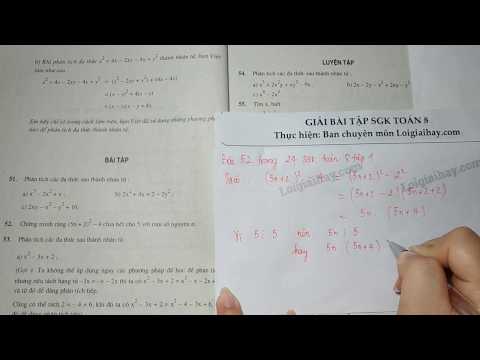 Giải bài 52 trang 24 SGK toán 8 tập 1