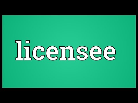 Header of licensee