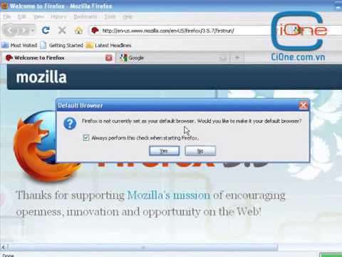 dẫn cài đặt trình duyệt web Mozilla Firefox và Google Chrome