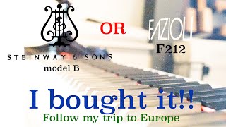 Fazioli F212 Vs Steinway Model B - Grandpiano Trip To Europe - I Bought It