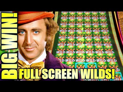 INCREDIBLE FULL SCREEN OF WILDS!! $6.00 BET! NEW DREAMERS OF DREAMS WILLY WONKA Slot Machine (SG)