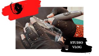 STUDIO VLOG | Colouring Skulls, Engraving Glass and Temporary Packing Station