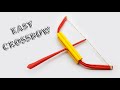 DIY Paper Crossbow Making - How To Make A Mini Crossbow With Paper - Simple Weapon Making Tutorial