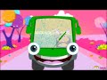 Wheels On The Bus | Green Bus | Nursery Rhymes For Children | HD Version 2 from HooplaKidz